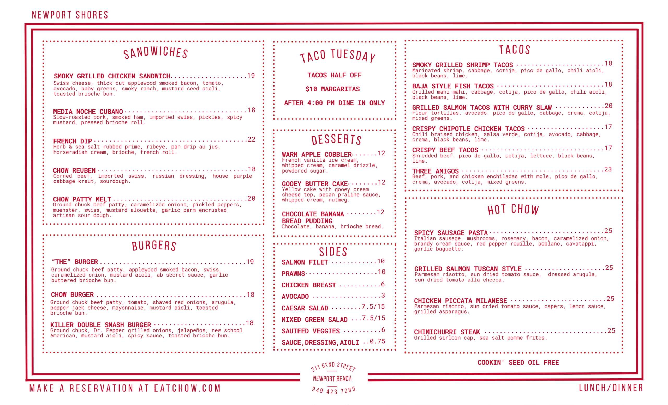 5 29 26 Eat Chow Lunch Dinner Menu 2 scaled