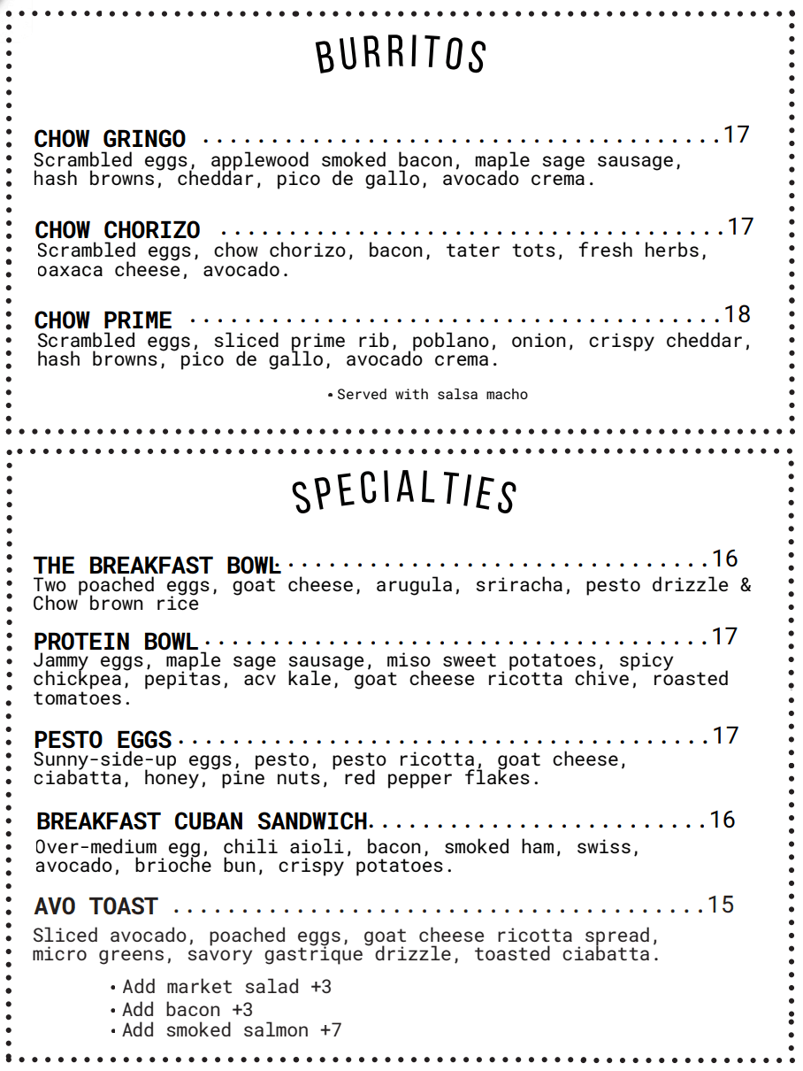 breakfast menu 3